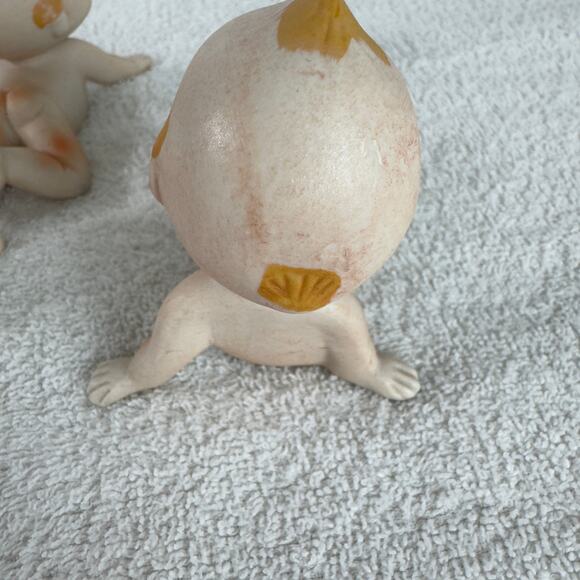 Kewpie Doll Figurines Set Of 3 Naked Baby Bisque - Picture 9 of 16